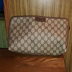 Vintage Brown Gucci Clutch